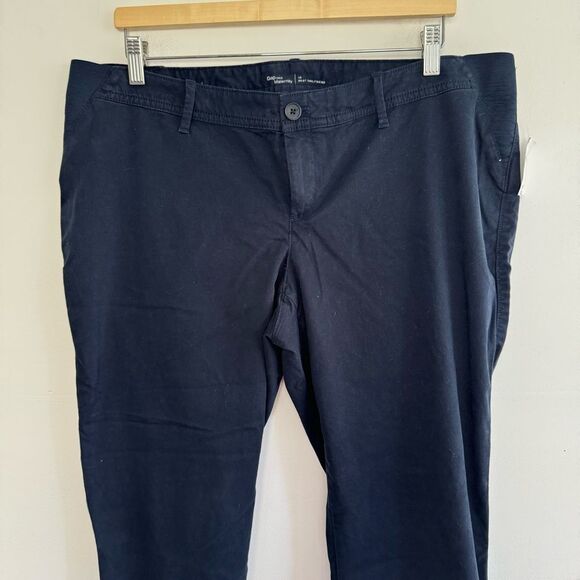 NWT Gap Maternity Best Girlfriend Navy Blue Khaki Pants Inset Panel Size 16 - Picture 10 of 10